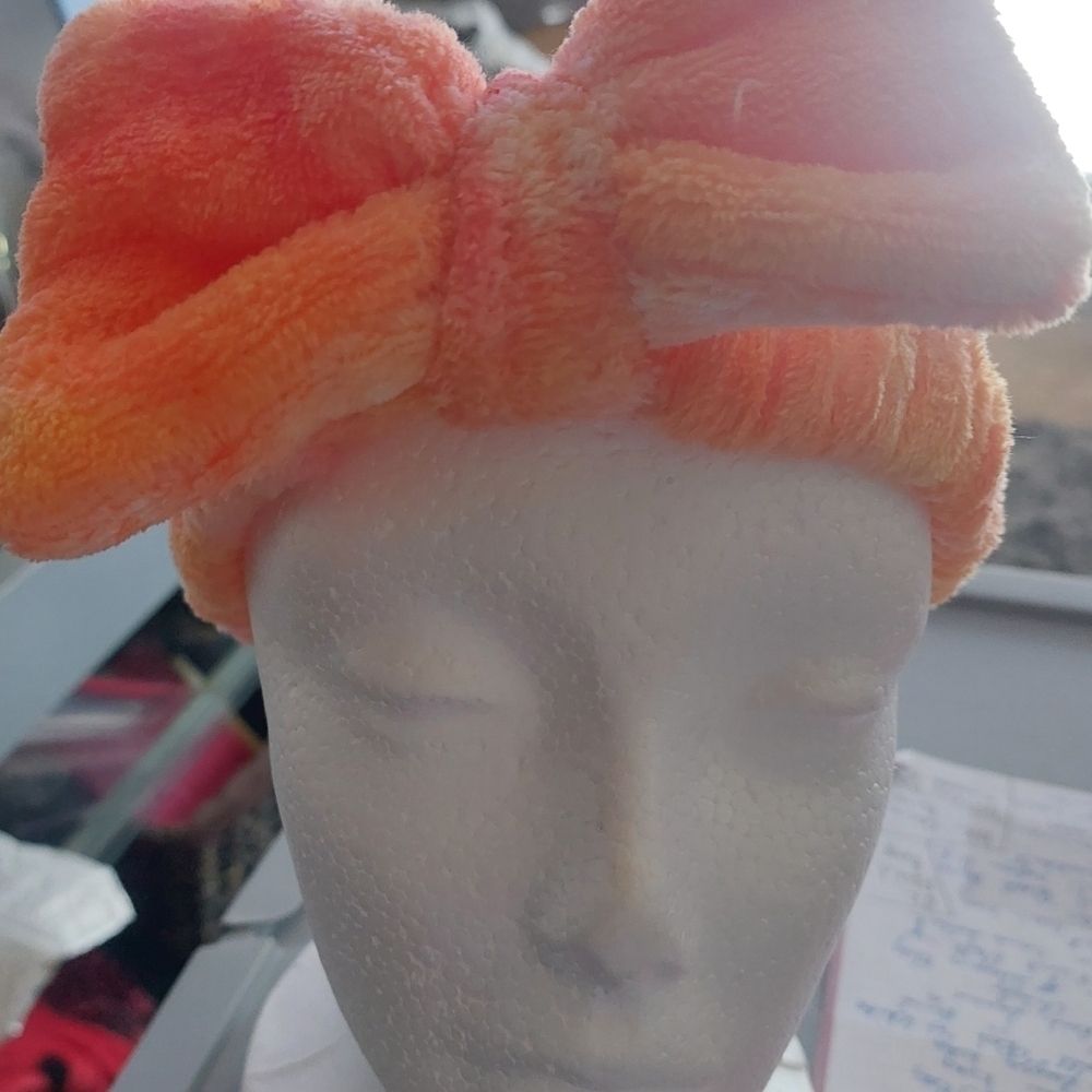 Plush Headband - Orange